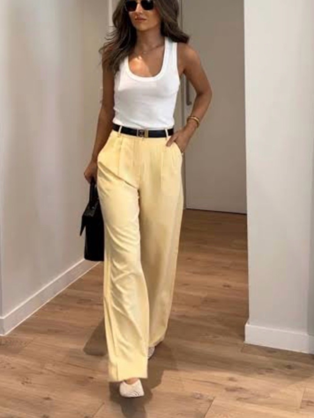 Zara Butter Yellow Trousers